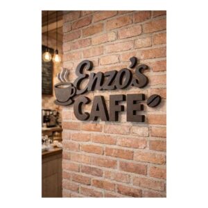 Letrero volumétrico para cafeterías y picaderas en Santo Domingo
