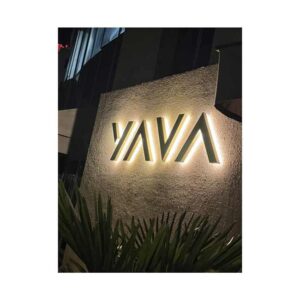 Letrero 3D con letras volumétricas para bares, lounges y discotecas en RD