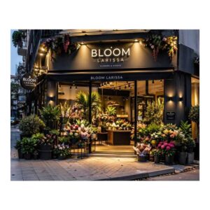 Letrero 3D con letras volumétricas para floristerías y tiendas de regalos en RD